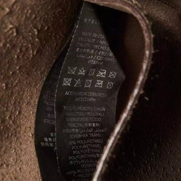 Stella McCartney Grey Faux Leather Medium Hobo Bag - Picture 10 of 12